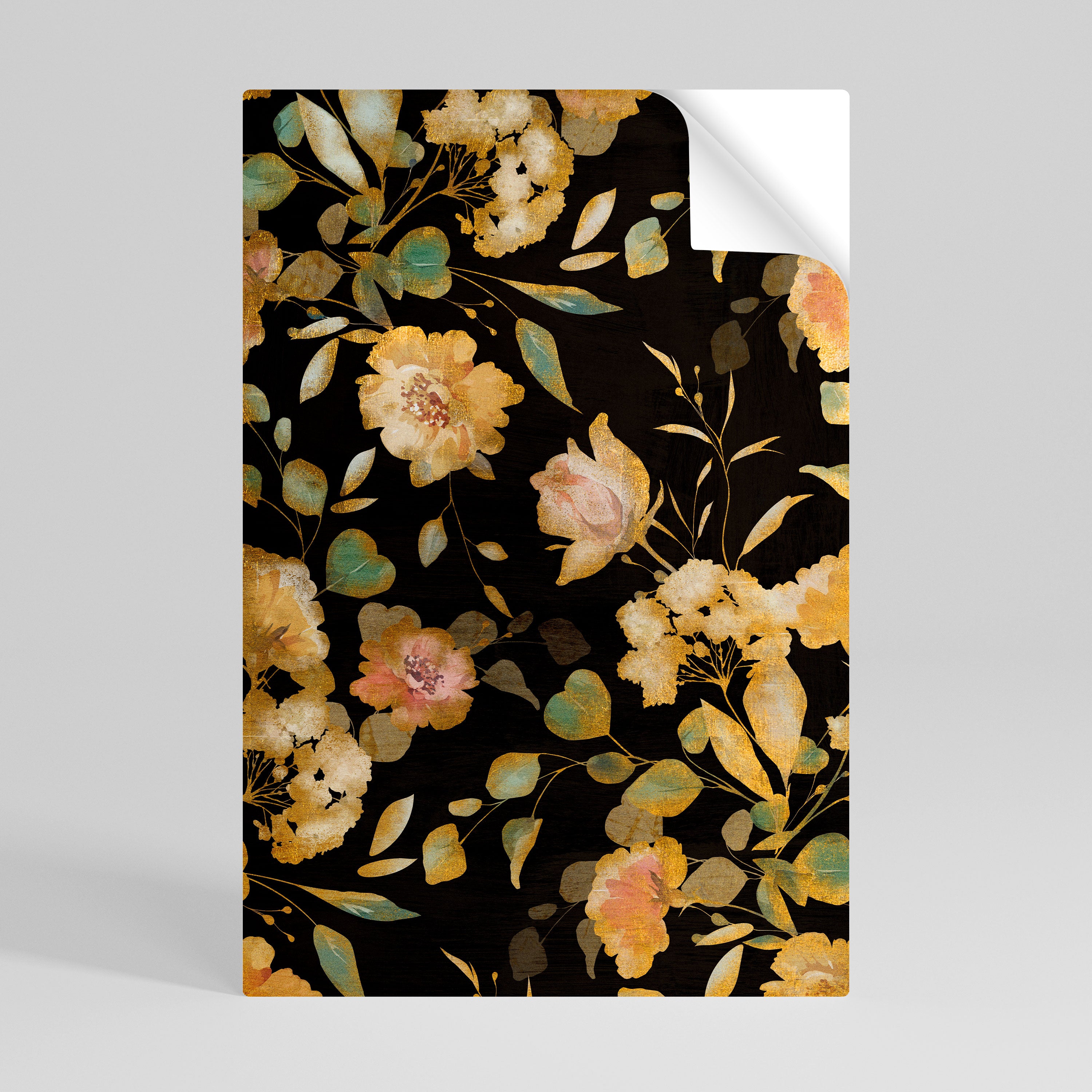 MODEST FLORAL Selbstklebendes Poster - Hochformat