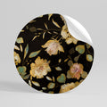 MODEST FLORAL Peel and Stick Round Sticker