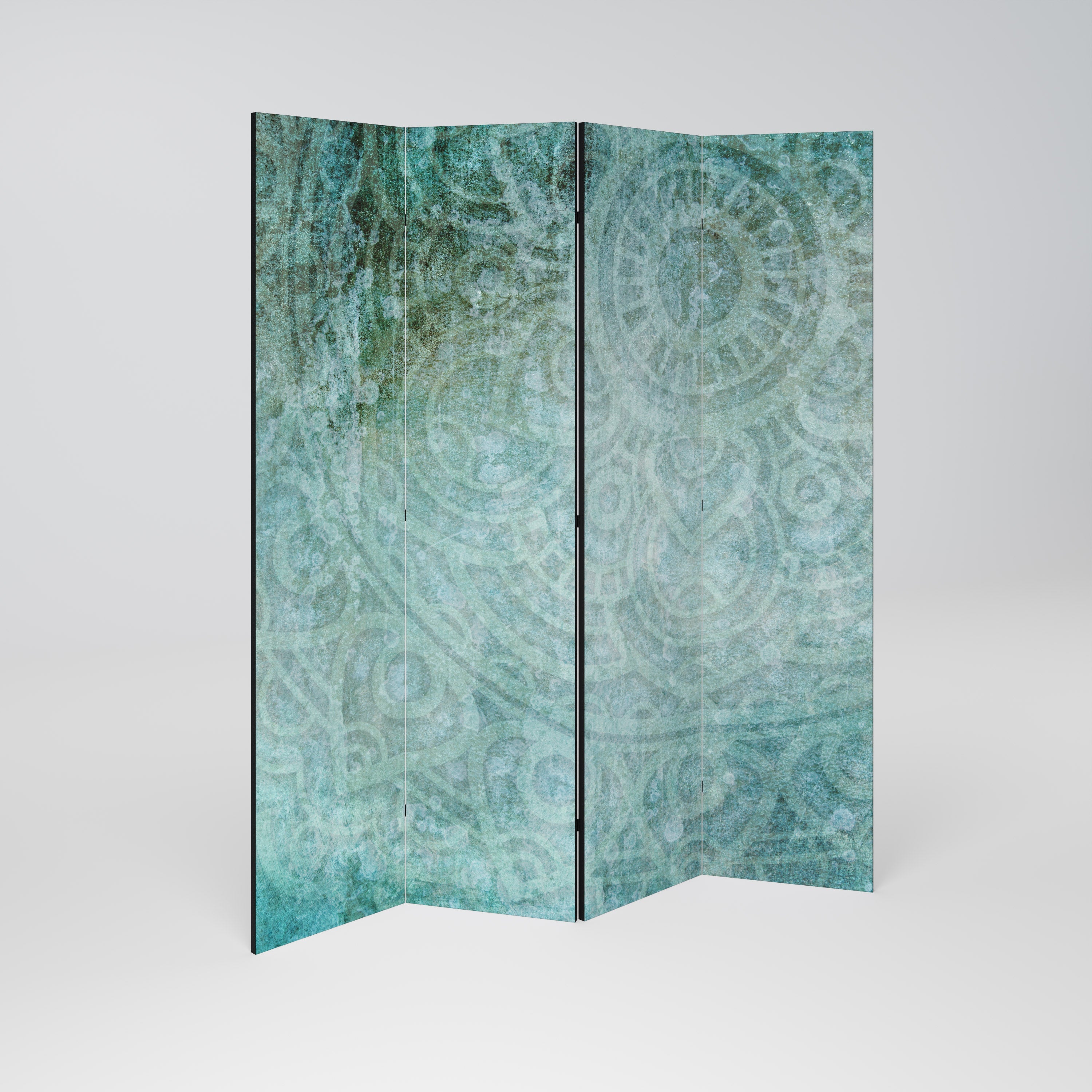 TIMELESS TEXTURAL TIDE Dekorativer 4-teiliger Raumteiler