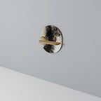 MARBLE OF TOMMORROW Ovales Kunstregal in Eiche-Optik