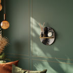 MARBLE OF TOMMORROW Ovales Kunstregal in Eiche-Optik