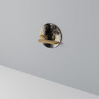 MARBLE OF TOMMORROW Rundes Kunstregal in Eiche-Optik