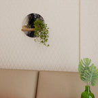 MARBLE OF TOMMORROW Rundes Kunstregal in Eiche-Optik