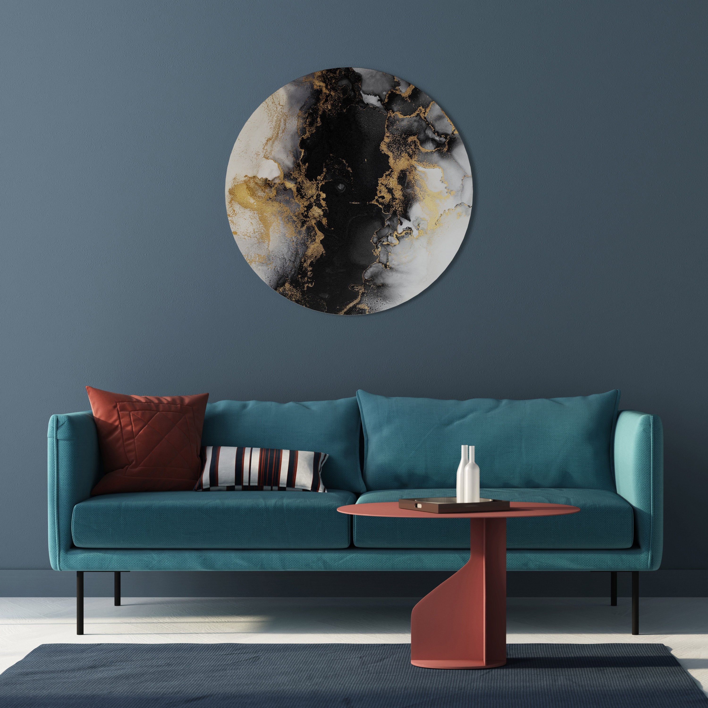 MARMOR VON MORGEN Runde Wandkunst
