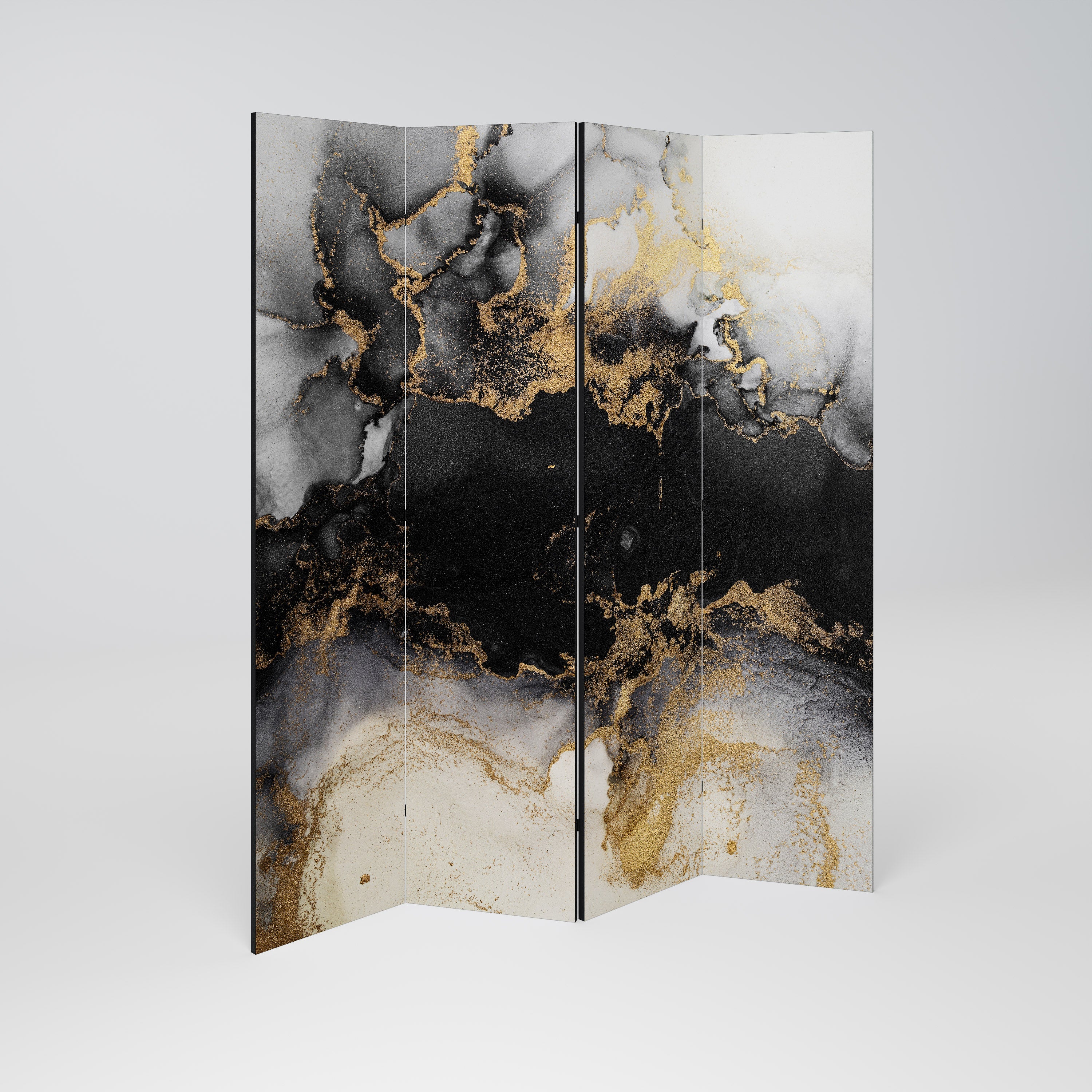 MARBLE OF TOMMORROW Dekorativer 4-teiliger Raumteiler