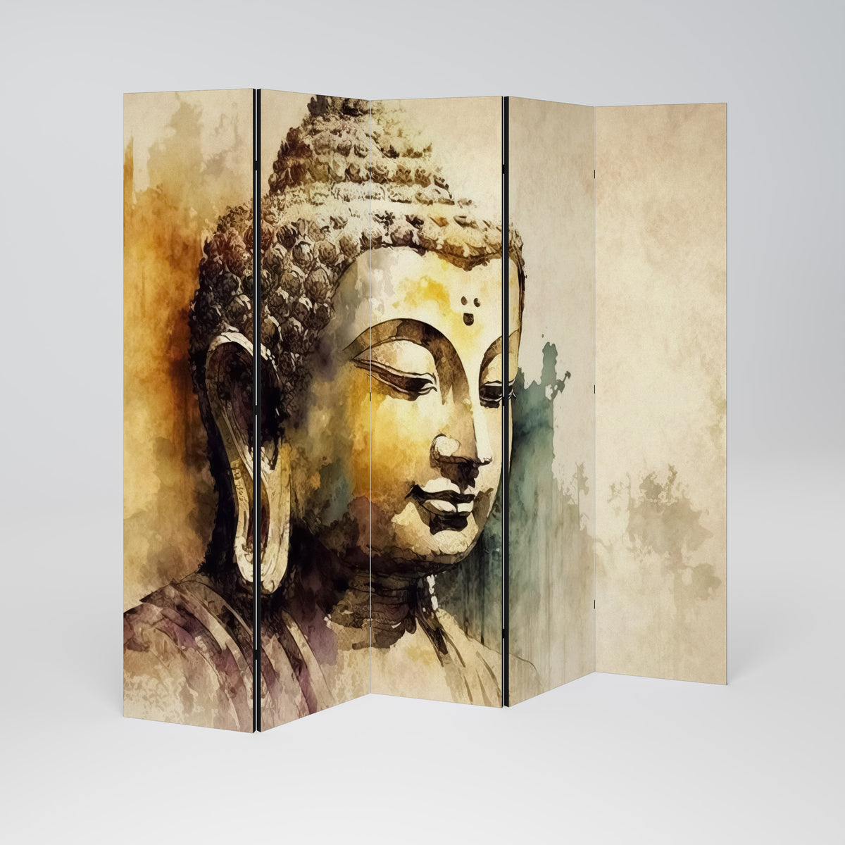 TRANQUIL BUDDHA WHISPERS 5-teiliger Paravent