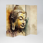 TRANQUIL BUDDHA WHISPERS Dekorativer Paravent - 5-teilig