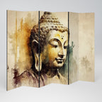 TRANQUIL BUDDHA WHISPERS Dekorativer Paravent - 6-teilig