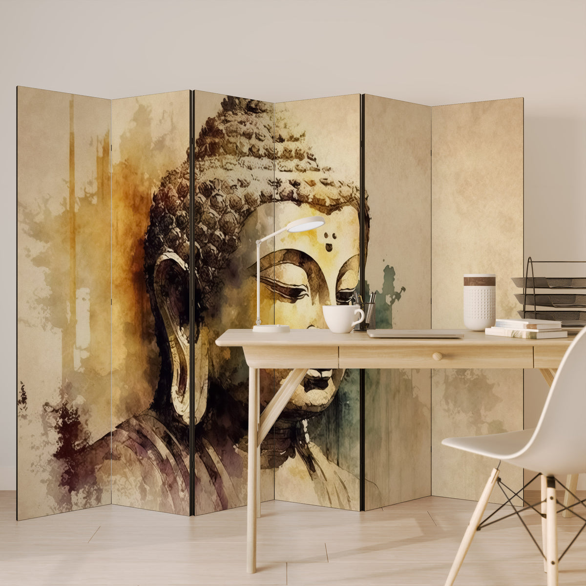 TRANQUIL BUDDHA WHISPERS 6-teiliger Paravent