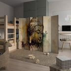 TRANQUIL BUDDHA WHISPERS Dekorativer Paravent - 6-teilig