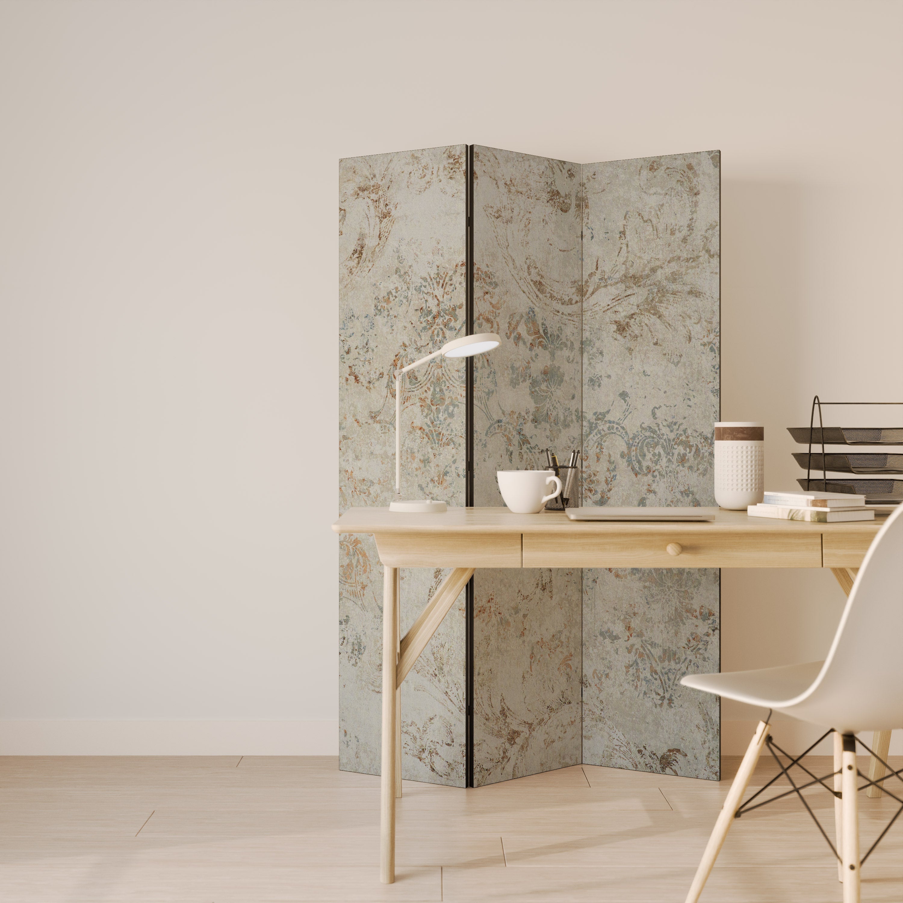 FADED ELEGANCE Dekorativer 3-teiliger Raumteiler