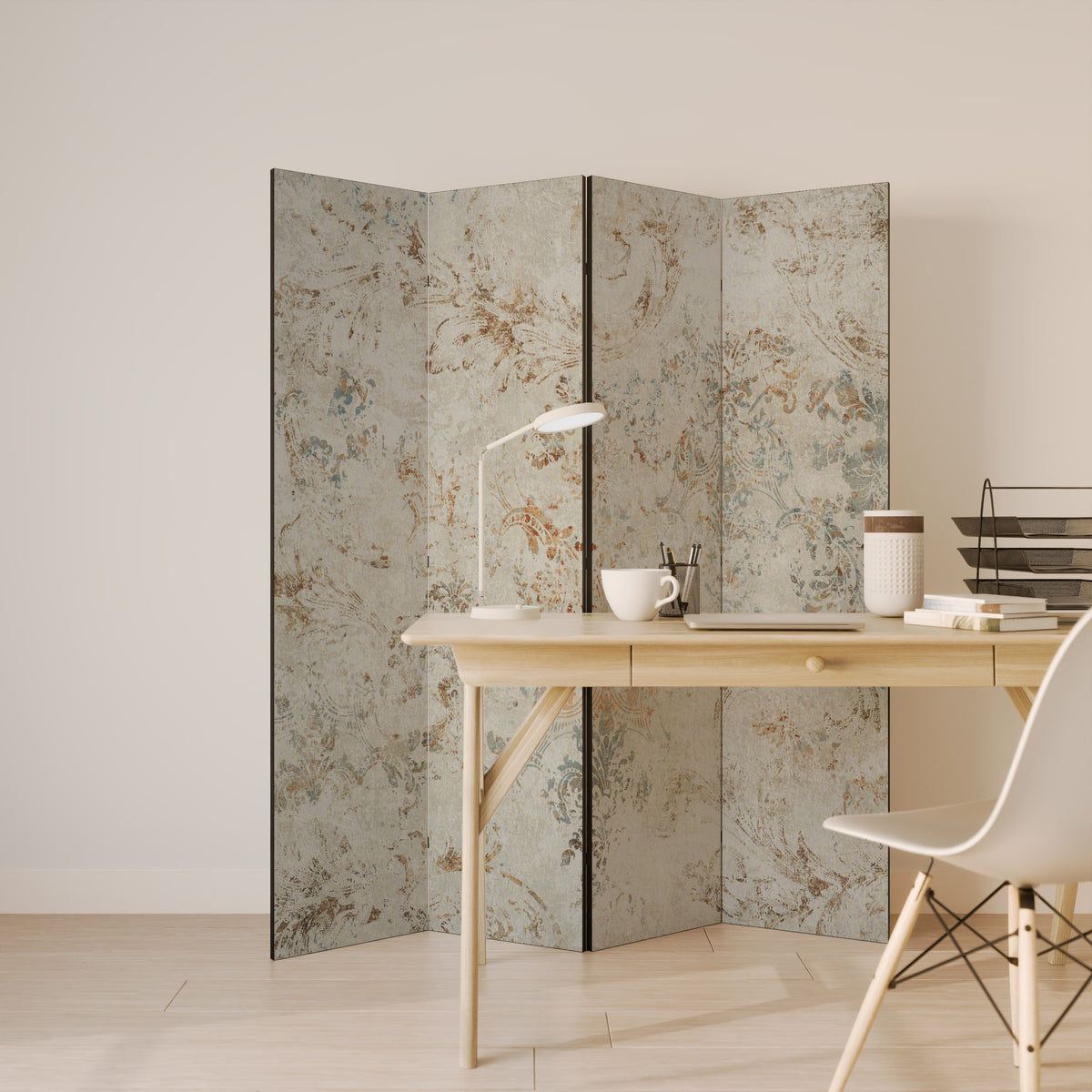 FADED ELEGANCE 4-teiliger Paravent