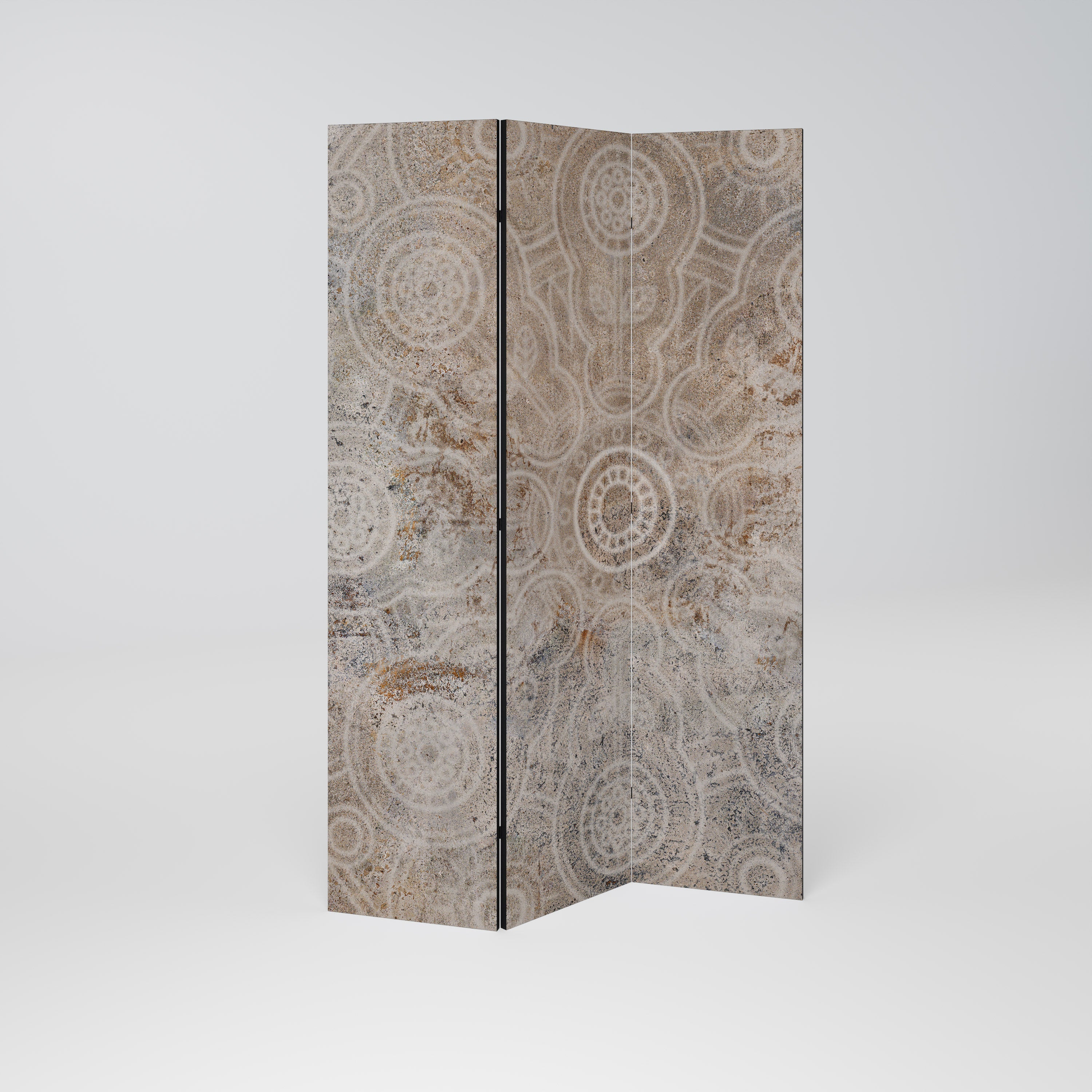 ENIGMATIC PATTERNS Dekorativer 3-teiliger Raumteiler