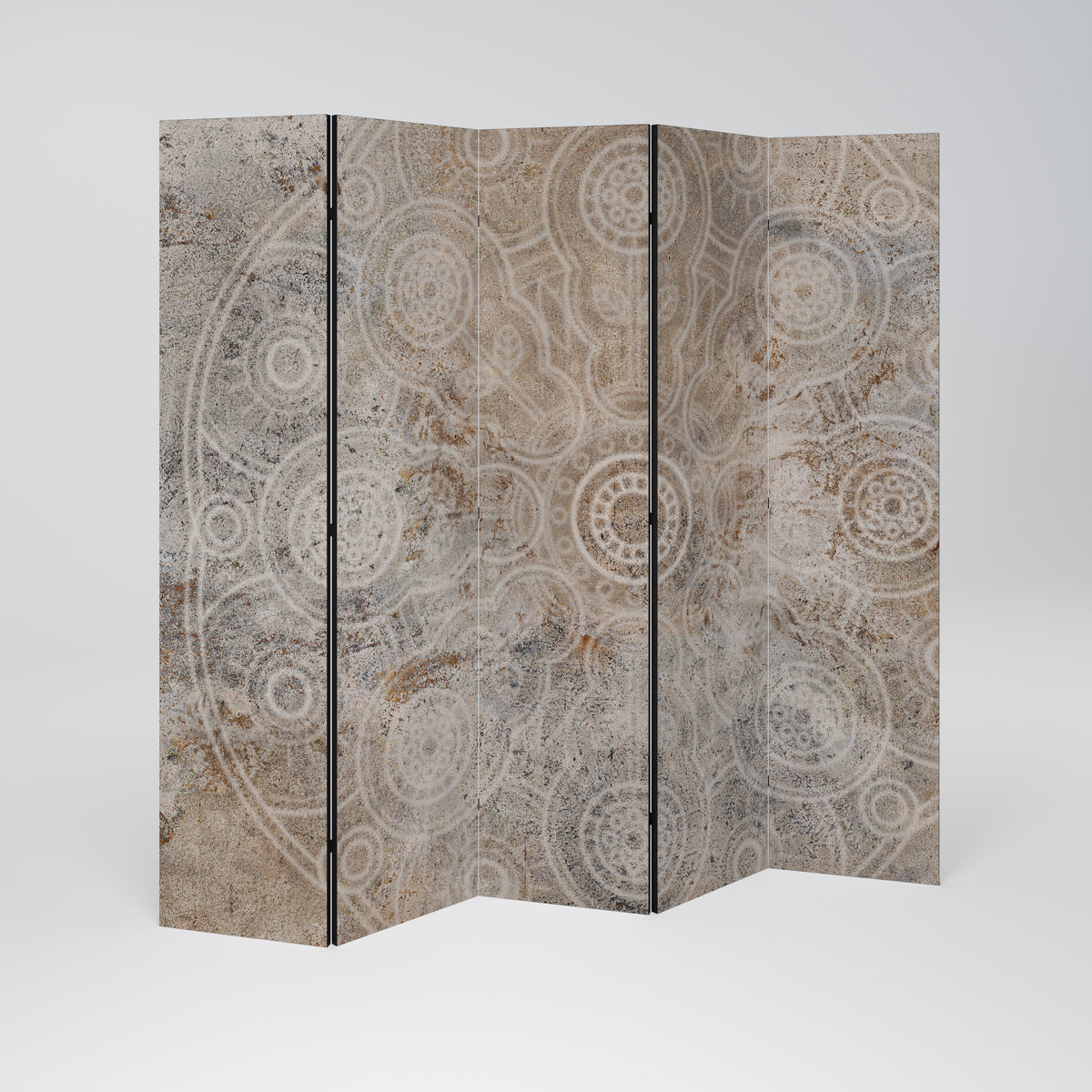 ENIGMATIC PATTERNS 5-Panel Room Divider