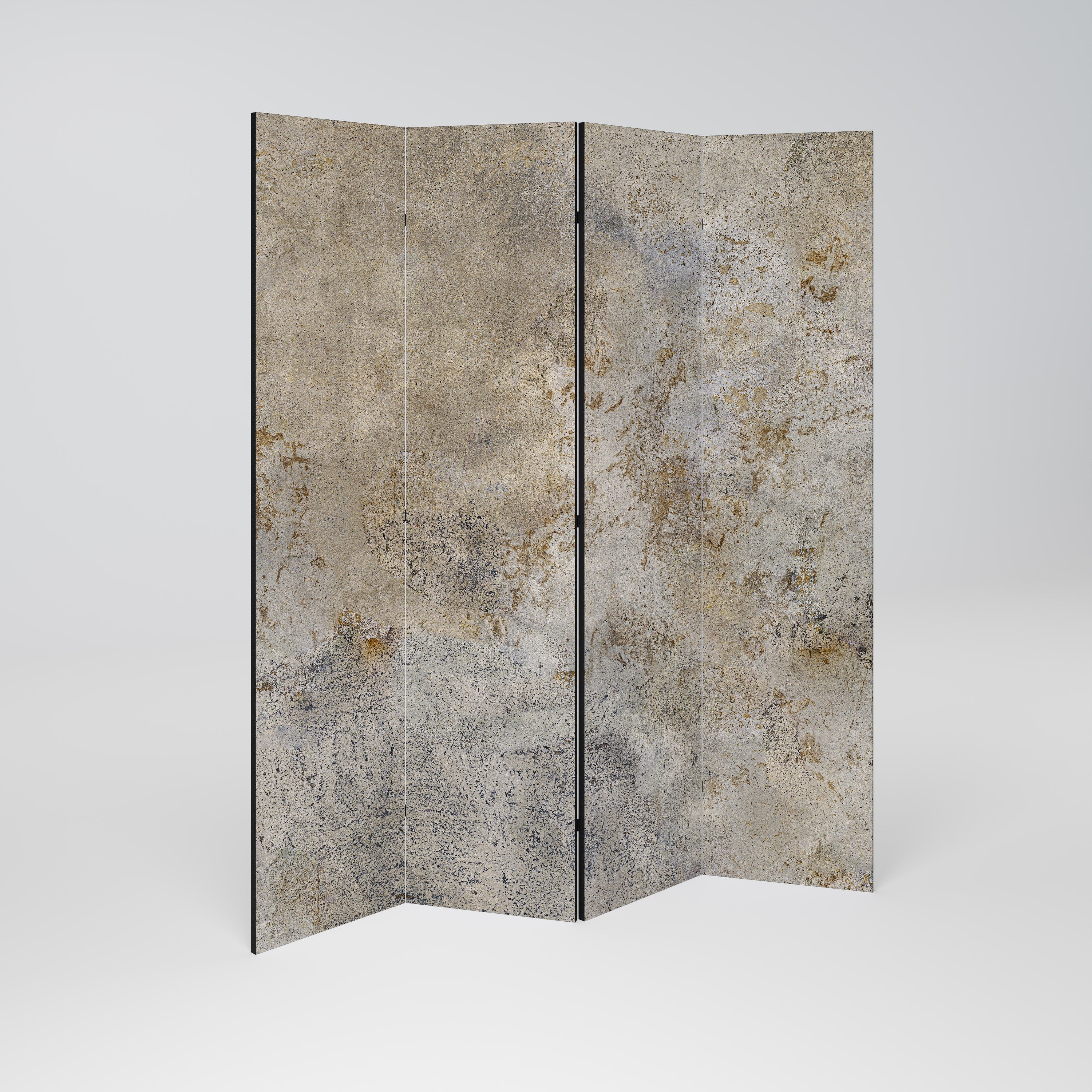ABSTRACT EARTH CANVAS 4-teiliger Paravent