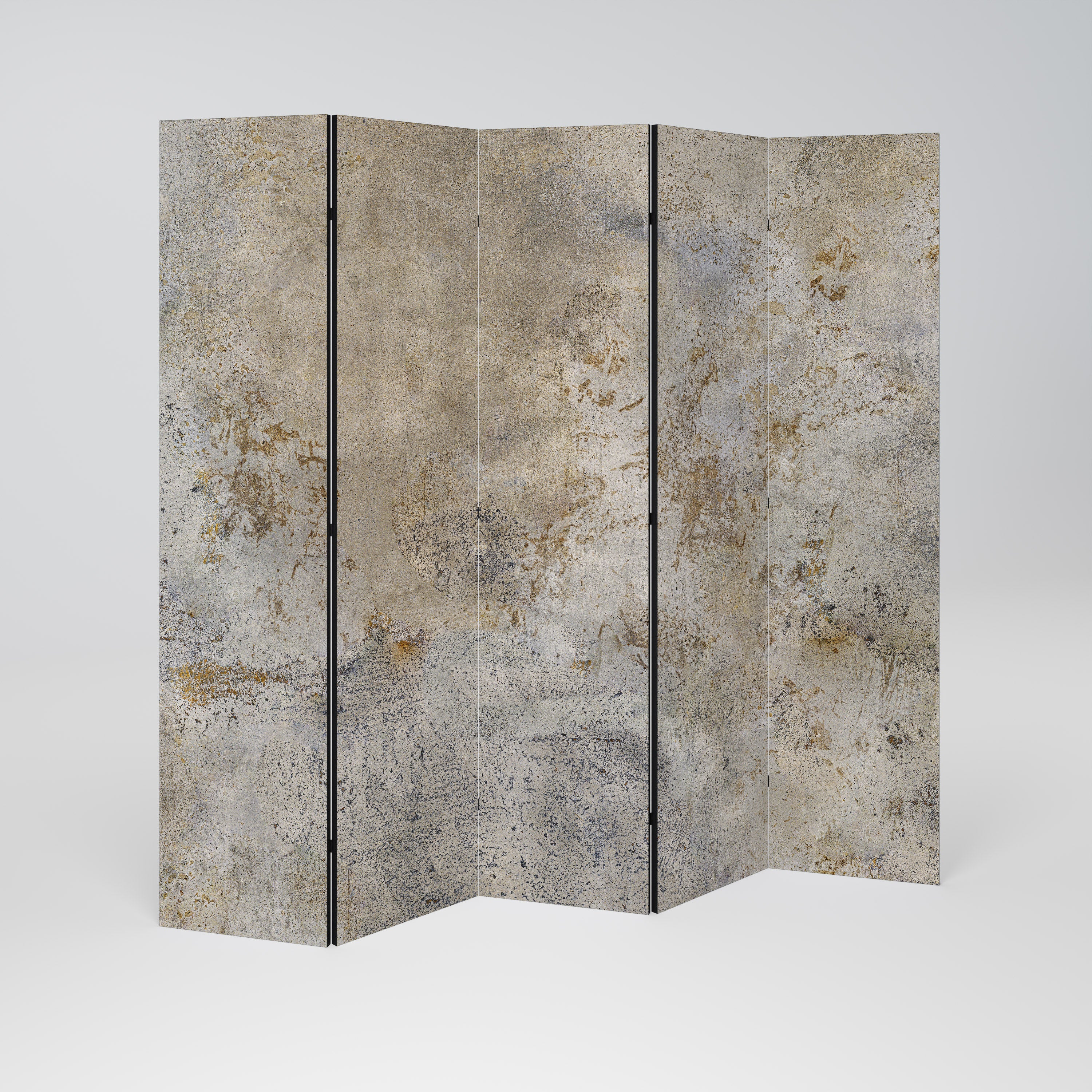 ABSTRACT EARTH CANVAS 5-teiliger Paravent