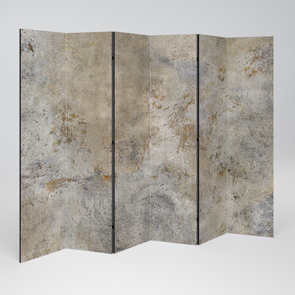 Dekorativer Raumteiler ABSTRACT EARTH CANVAS mit 6 Paneelen