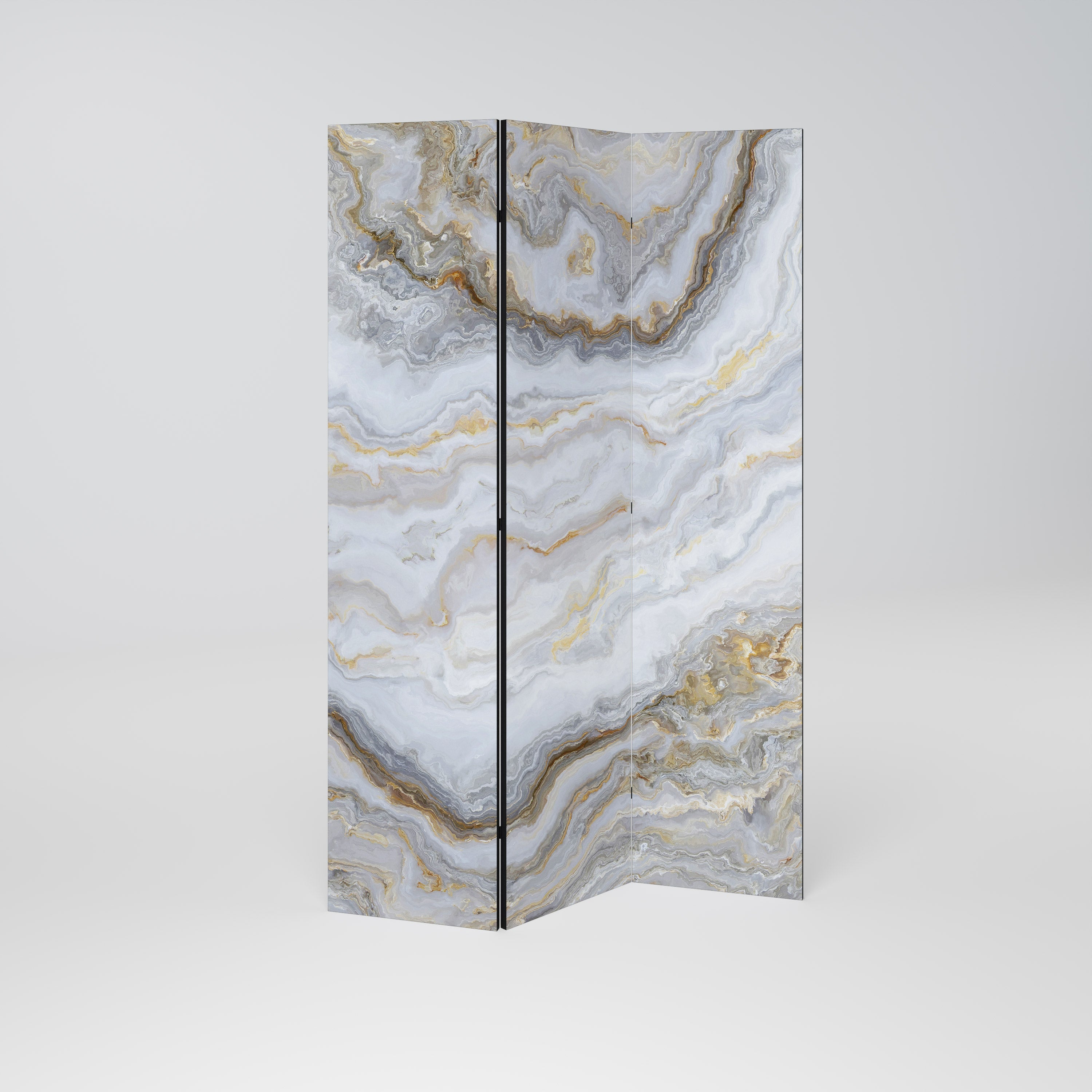 GOLDEN RIDGES Dekorativer 3-teiliger Raumteiler