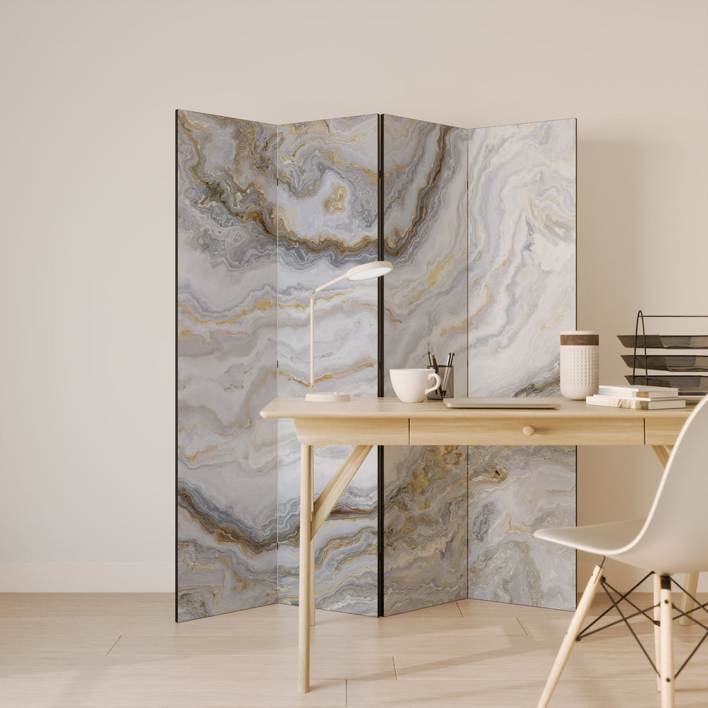 GOLDEN RIDGES Dekorativer 4-teiliger Raumteiler