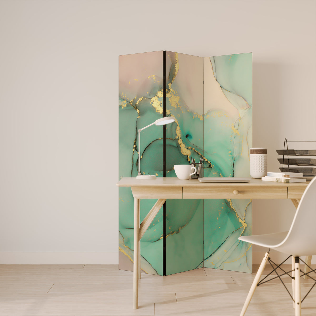 MARBLEIZED MYSTIQUE 3-teiliger Paravent