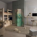 MARBLEIZED MYSTIQUE 3-Panel Room Divider