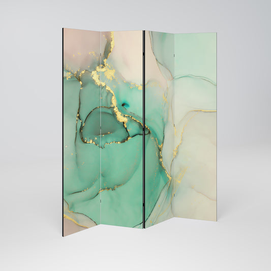 MARBLEIZED MYSTIQUE 4-teiliger Paravent