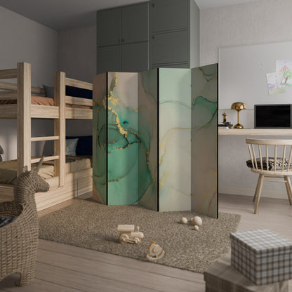 MARBLEIZED MYSTIQUE 5-Panel Room Divider