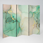 MARBLEIZED MYSTIQUE Dekorativer Paravent - 6-teilig