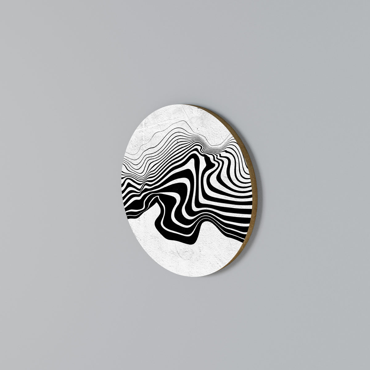 MONOCHROME MIRAGE Round Wall Art
