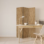 STRAW BOUND DELIGHT Dekorativer Paravent - 3-teilig