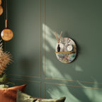 SUCCULENT WHIMSY Ovales Kunstregal in Eiche-Optik