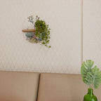 SUCCULENT WHIMSY Ovales Kunstregal in Eiche-Optik