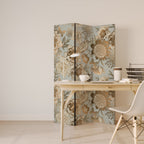 SUCCULENT WHIMSY Dekorativer Paravent - 3-teilig