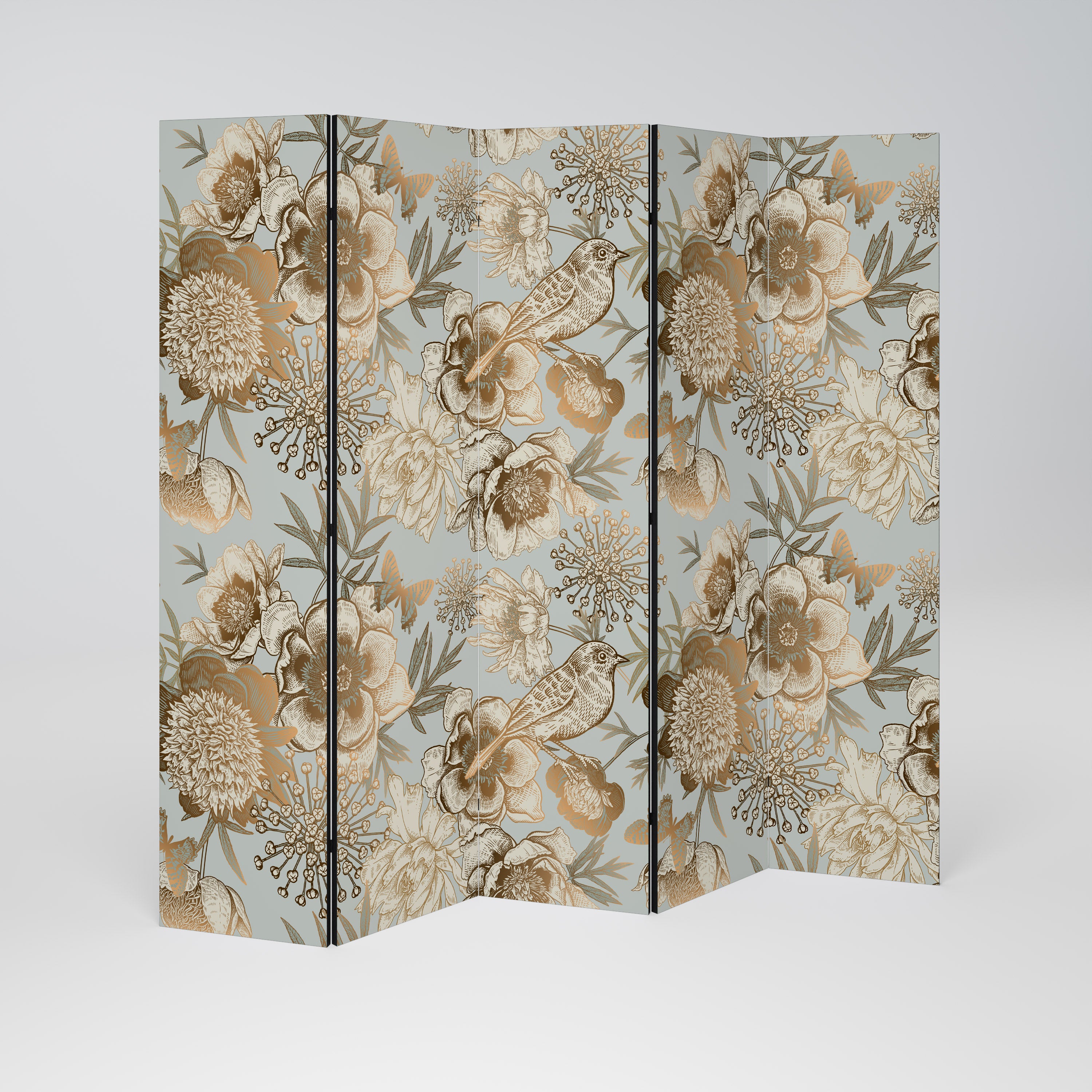 SUCCULENT WHIMSY 5-teiliger Paravent