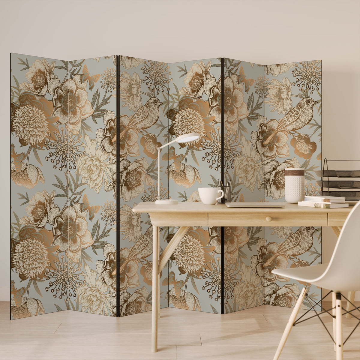SUCCULENT WHIMSY 6-teiliger Paravent
