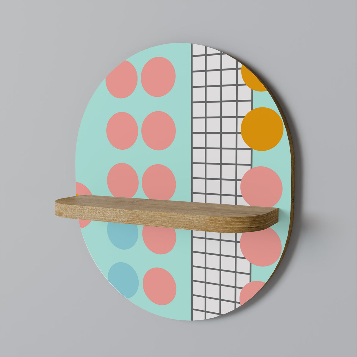 RETRO GRID Dekoratives Wandregal
