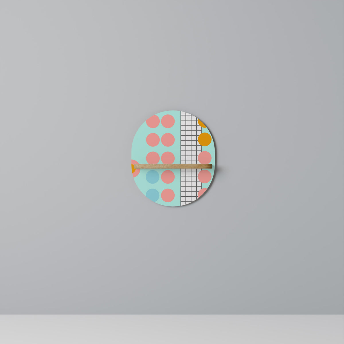 RETRO GRID Dekoratives Wandregal