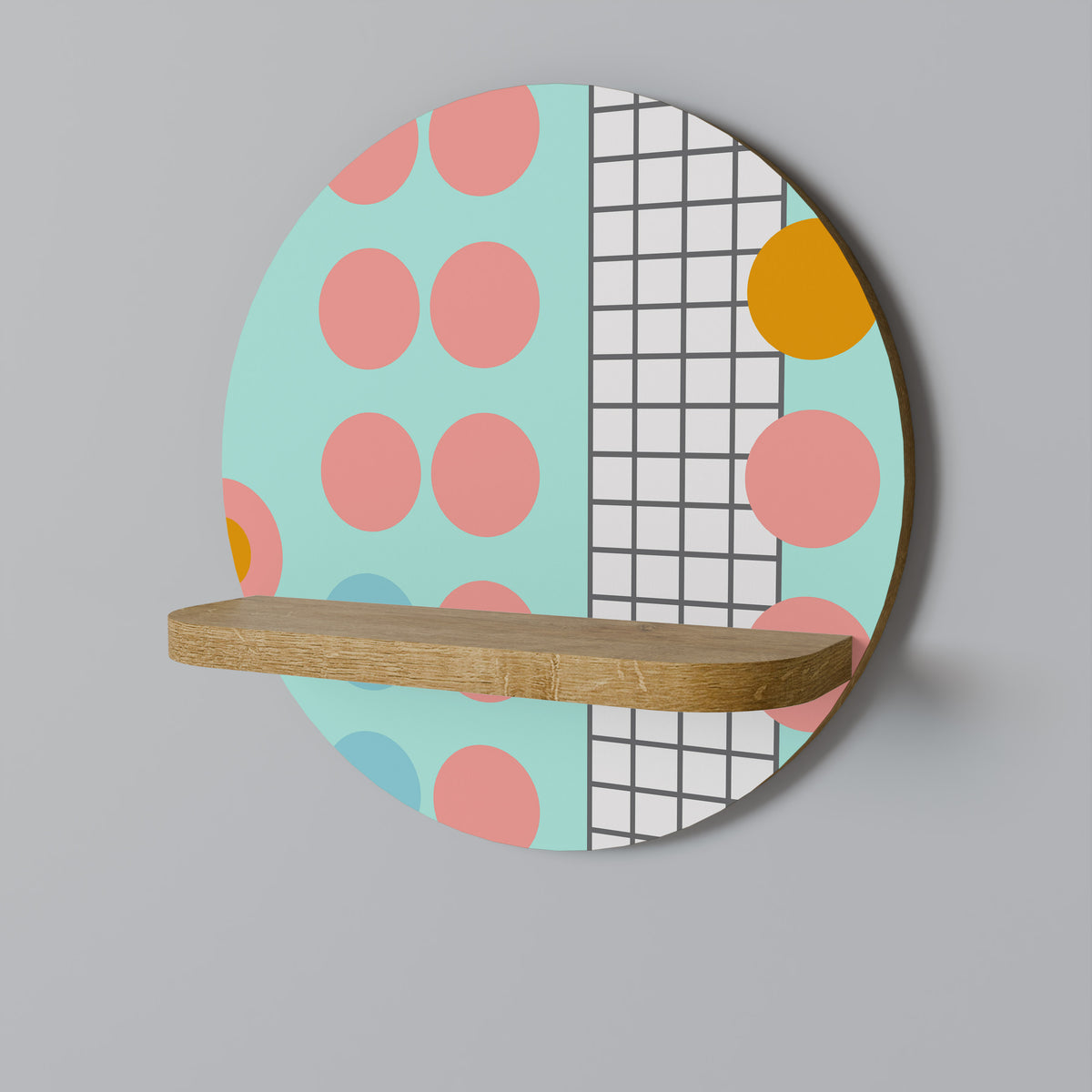 RETRO GRID Dekoratives Wandregal