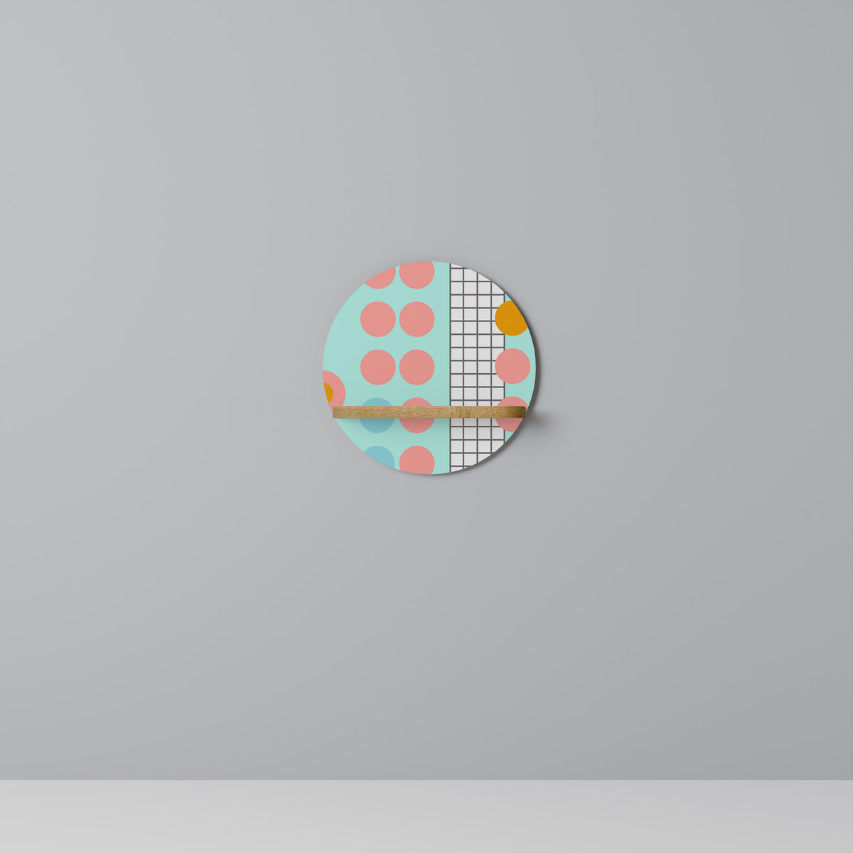 RETRO GRID Dekoratives Wandregal