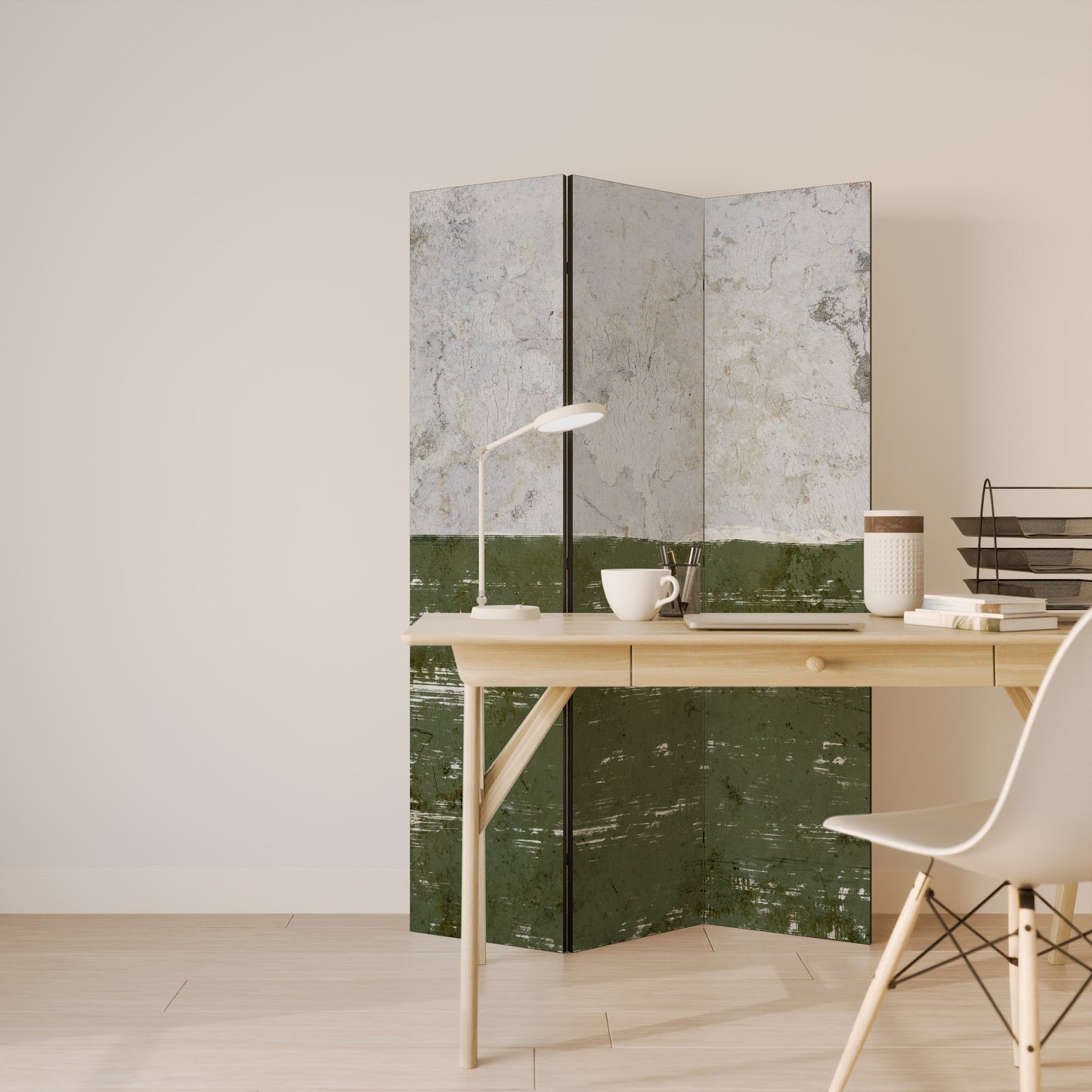 RUSTIC RADIANCE ASSEMBLED 3-teiliger Paravent