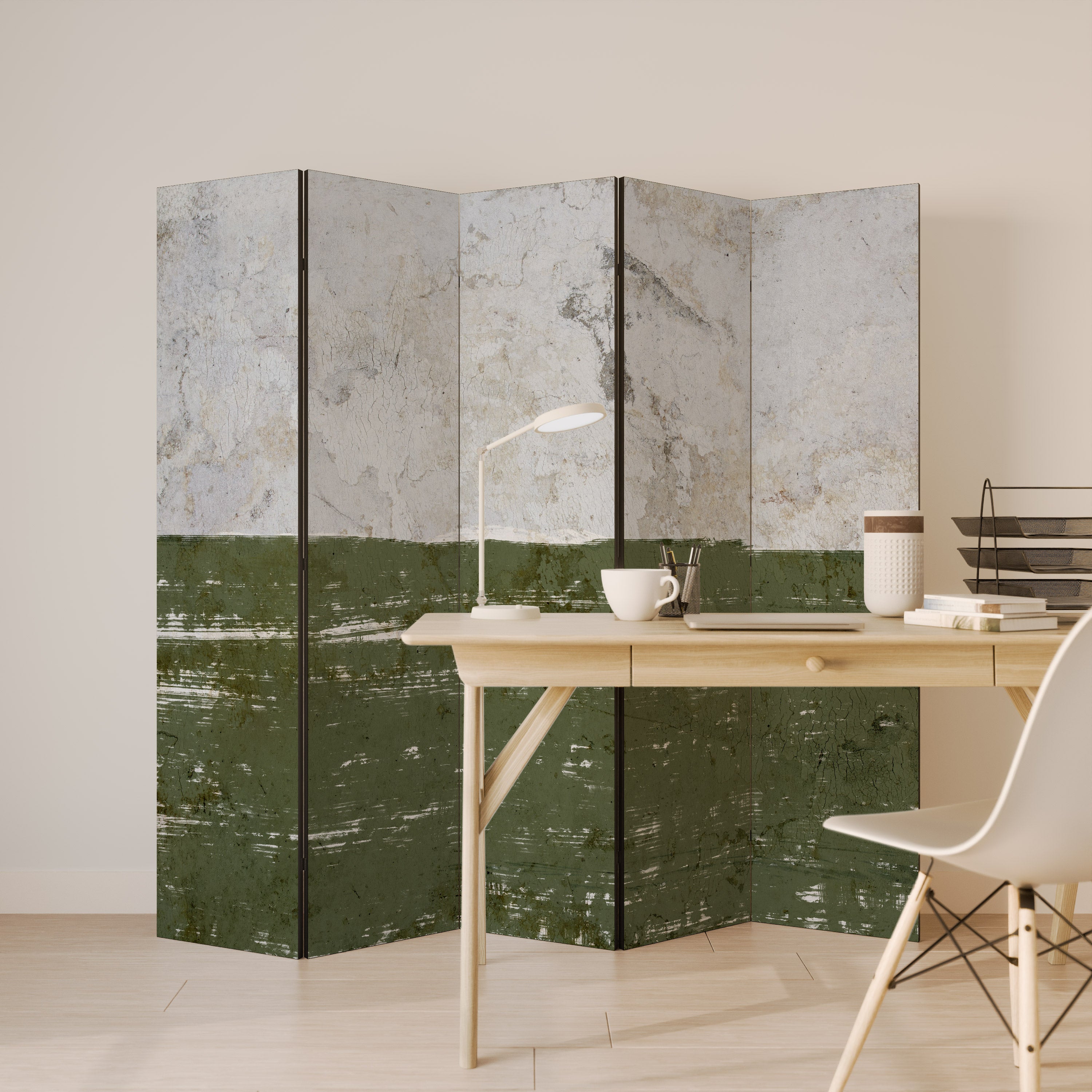 RUSTIC RADIANCE ASSEMBLED 5-teiliger Paravent