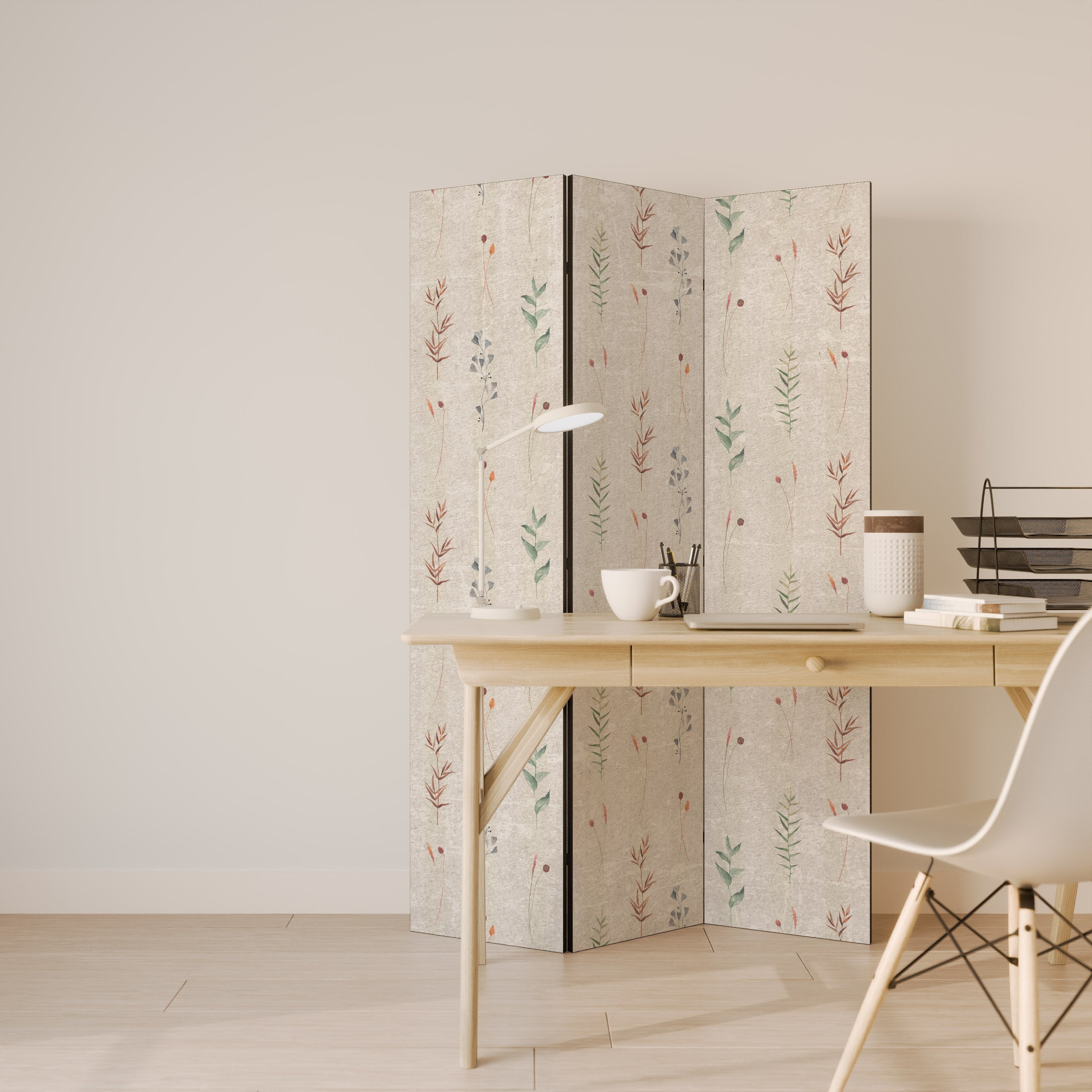 VERDANT HARMONY Dekorativer 3-teiliger Raumteiler