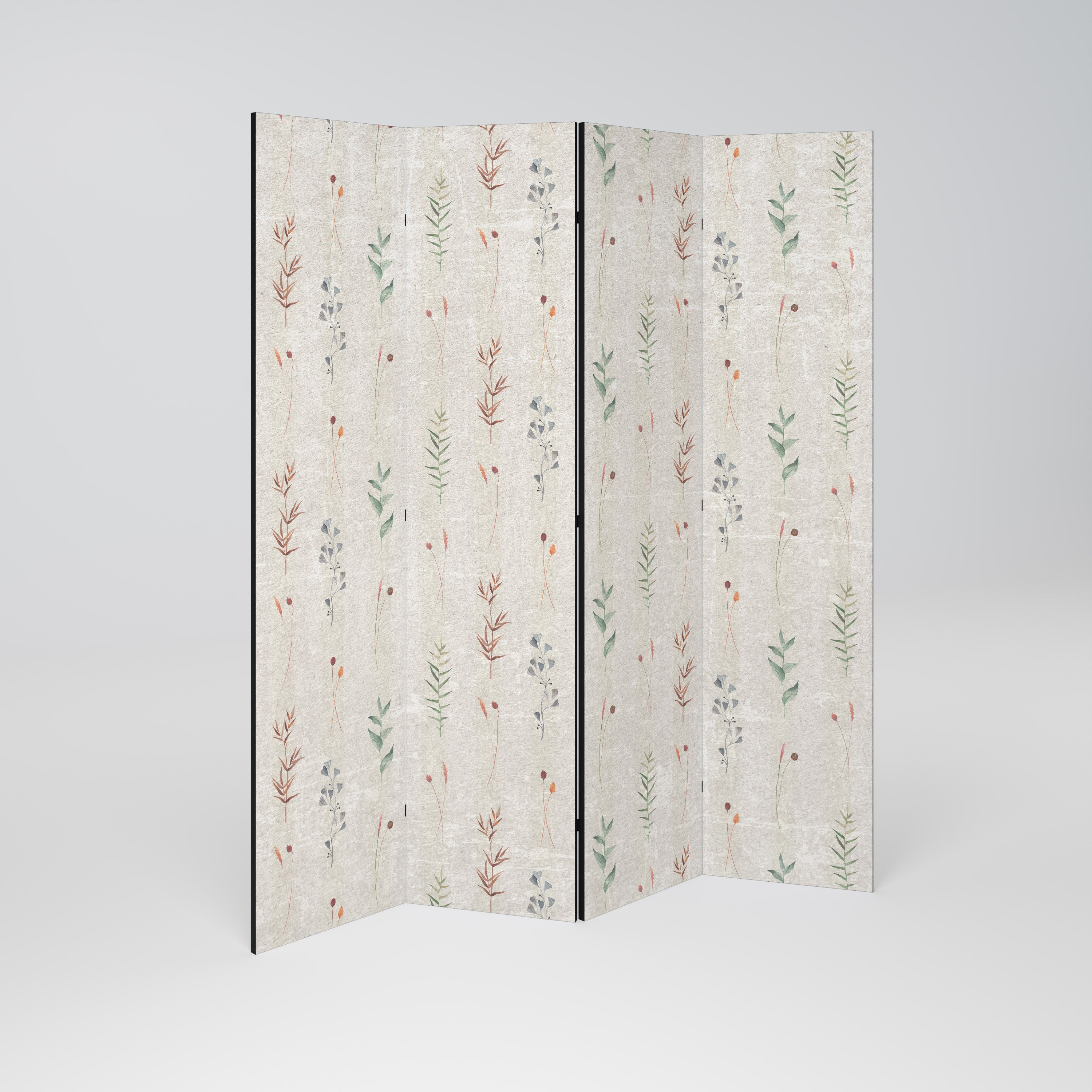 VERDANT HARMONY Dekorativer 4-teiliger Raumteiler