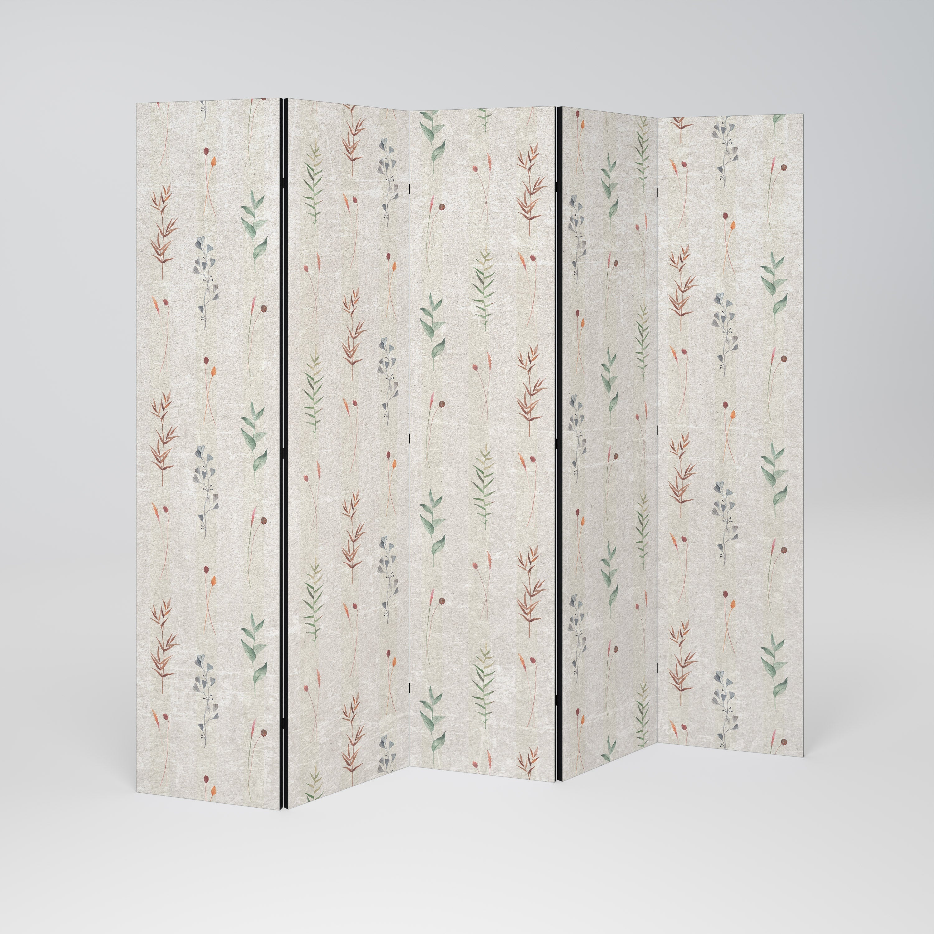 VERDANT HARMONY Dekorativer 5-teiliger Raumteiler
