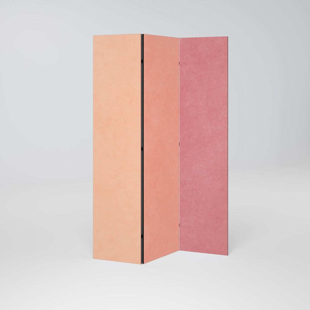 SMELLS LIKE PINK SPIRIT Decorative 3-Panel Room Divider