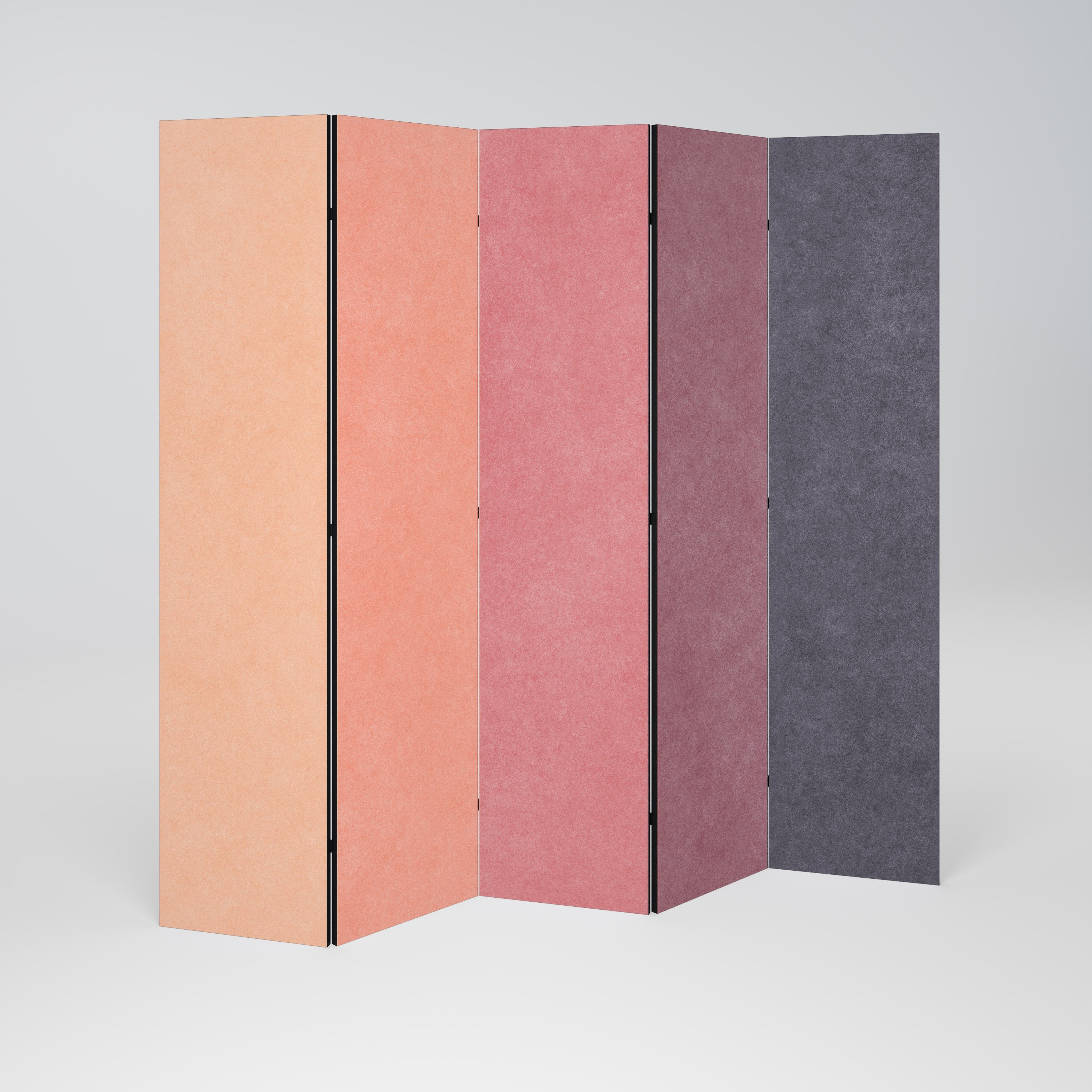 SMELLS LIKE PINK SPIRIT Dekorativer 5-teiliger Raumteiler