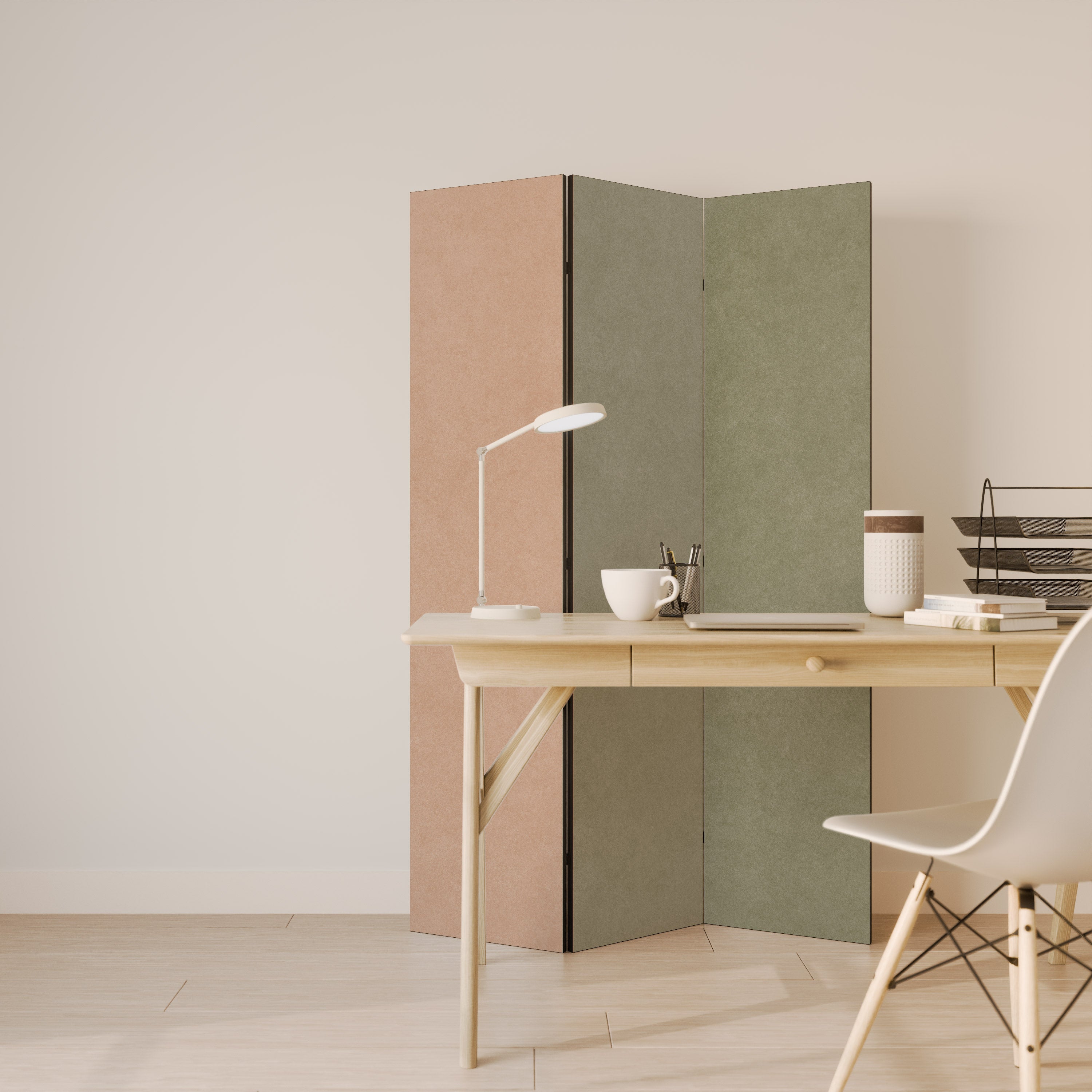 GANGNAM AVOCADO 3-Panel Room Divider