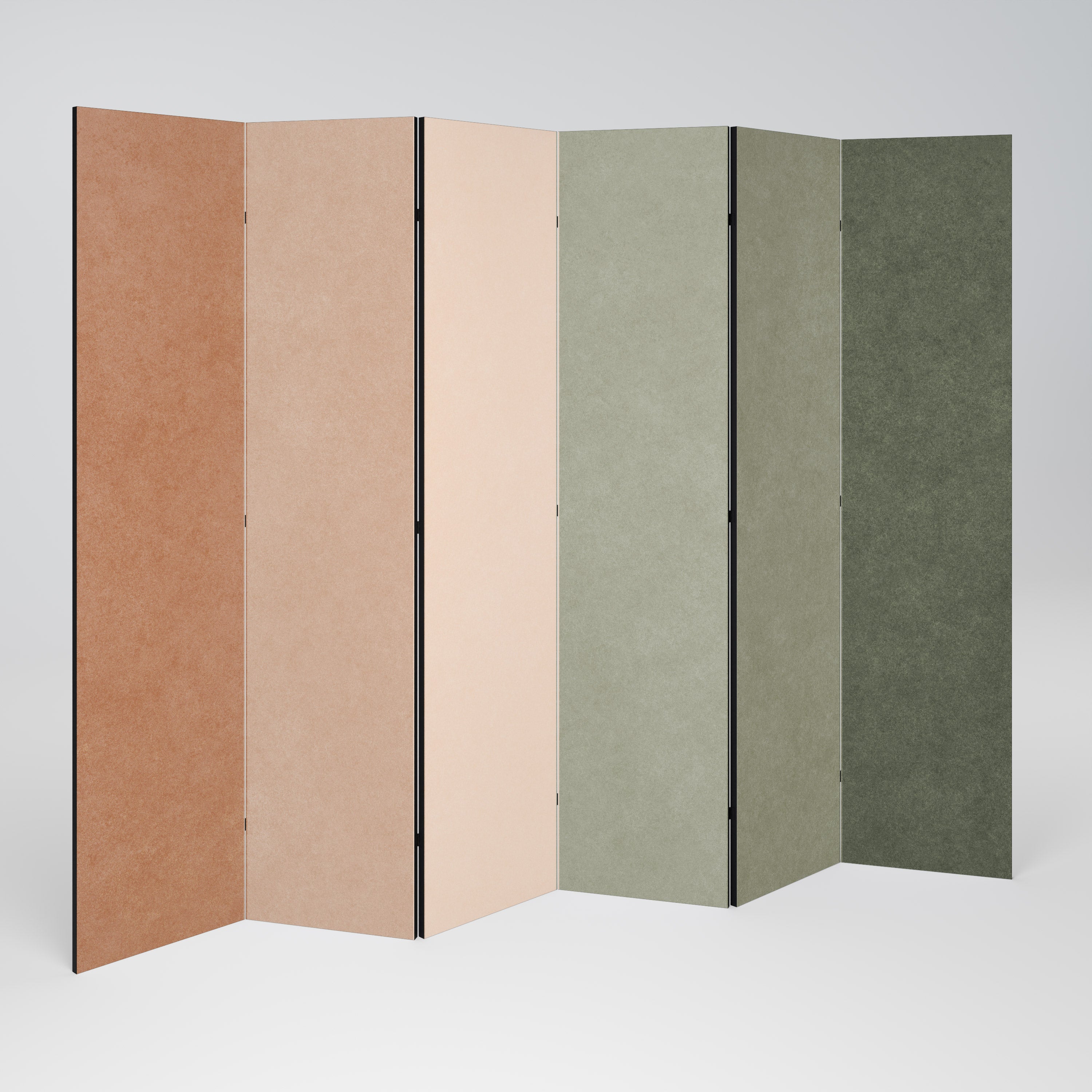 GANGNAM AVOCADO 6-teiliger Paravent