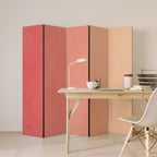 PEACH OF MY HEART 5-Panel Room Divider