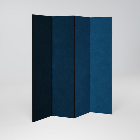 SHAKE IT BLUE 4-teiliger Paravent